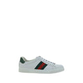 White Calf Leather Bos Taurus Low Top Sneakers Gucci