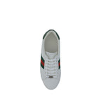 White Calf Leather Bos Taurus Low Top Sneakers Gucci