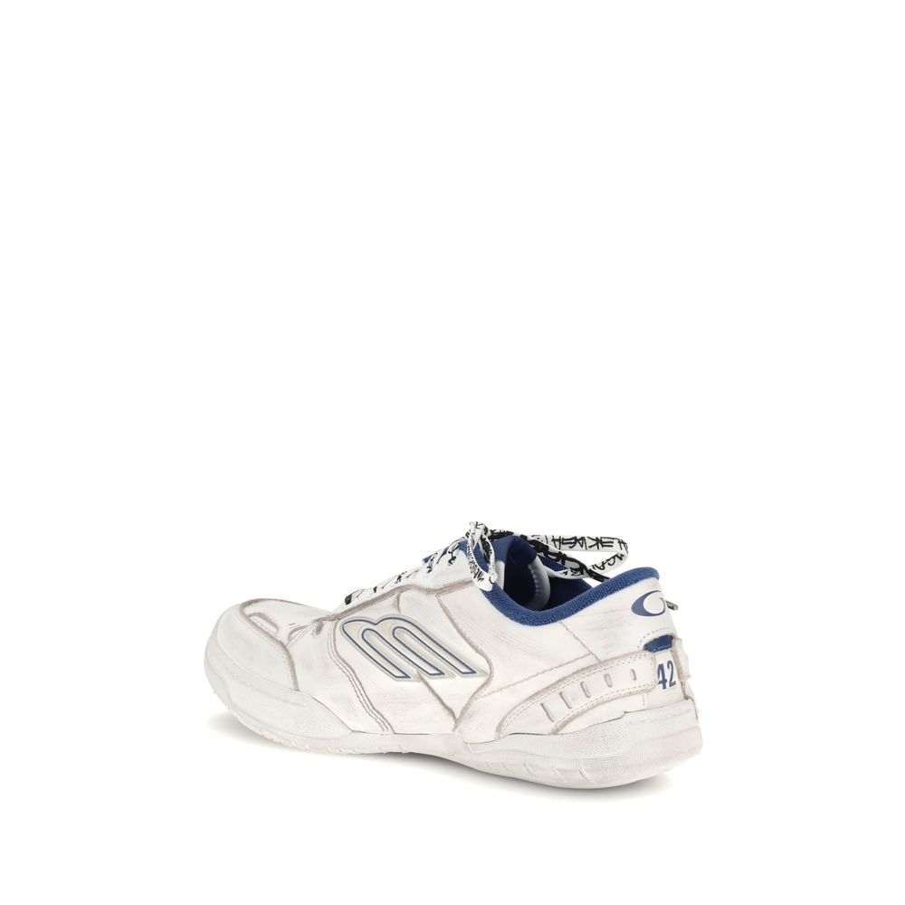 Gray Calf Leather Bos Taurus Athletic Sneakers Balenciaga
