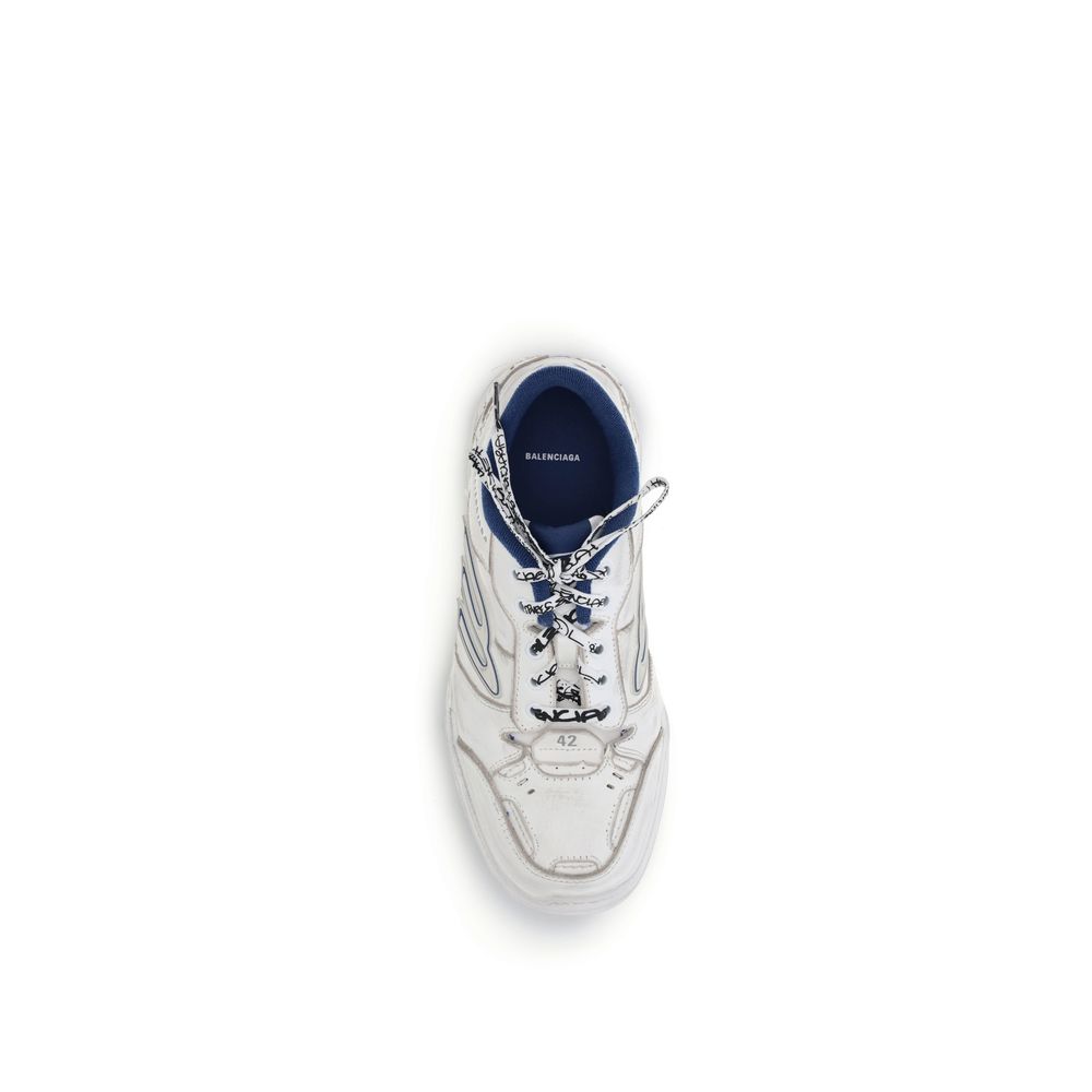 Gray Calf Leather Bos Taurus Athletic Sneakers Balenciaga