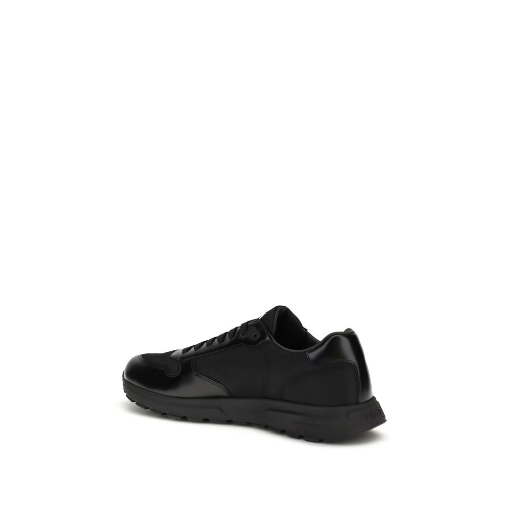 Black Recycled Polyamide Athletic Sneakers Prada