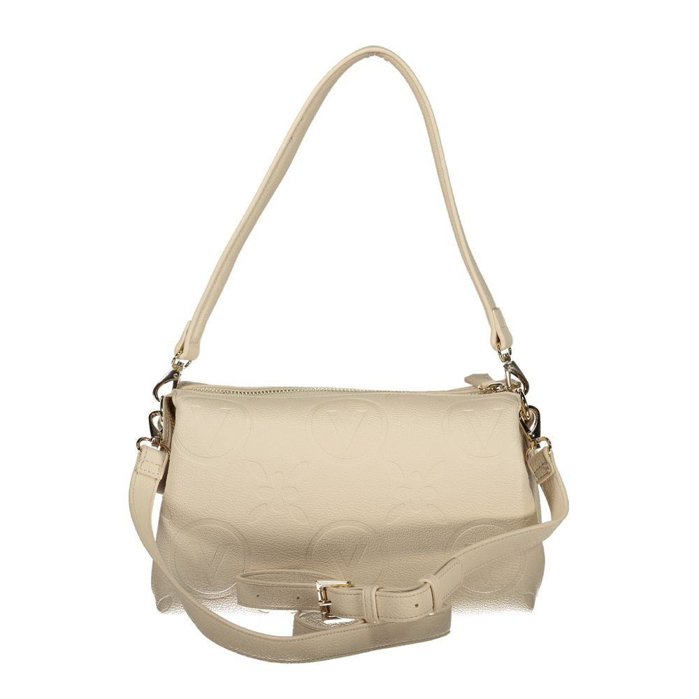 Beige Polyurethane Women's Bag