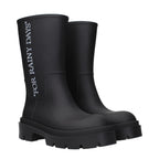 Black Cotton Ankle Boots Off-White