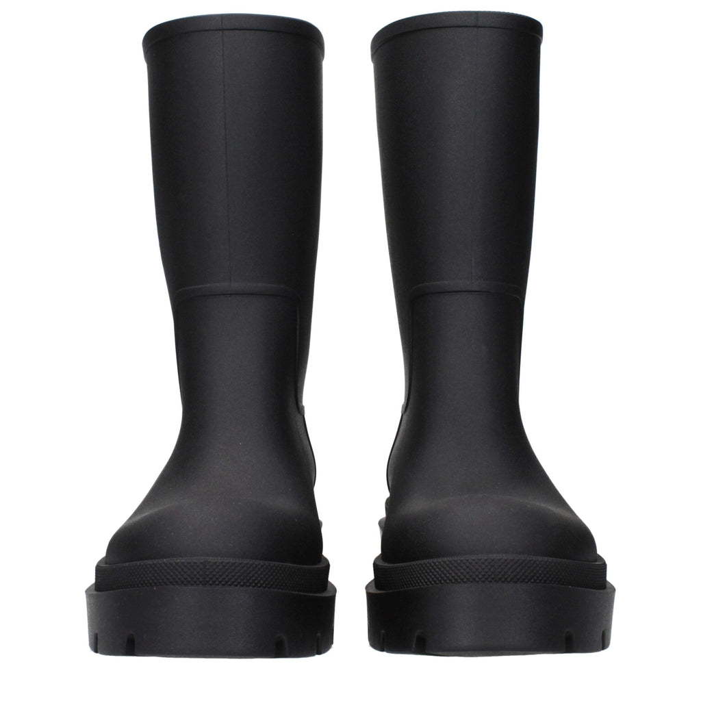 Black Cotton Ankle Boots Off-White