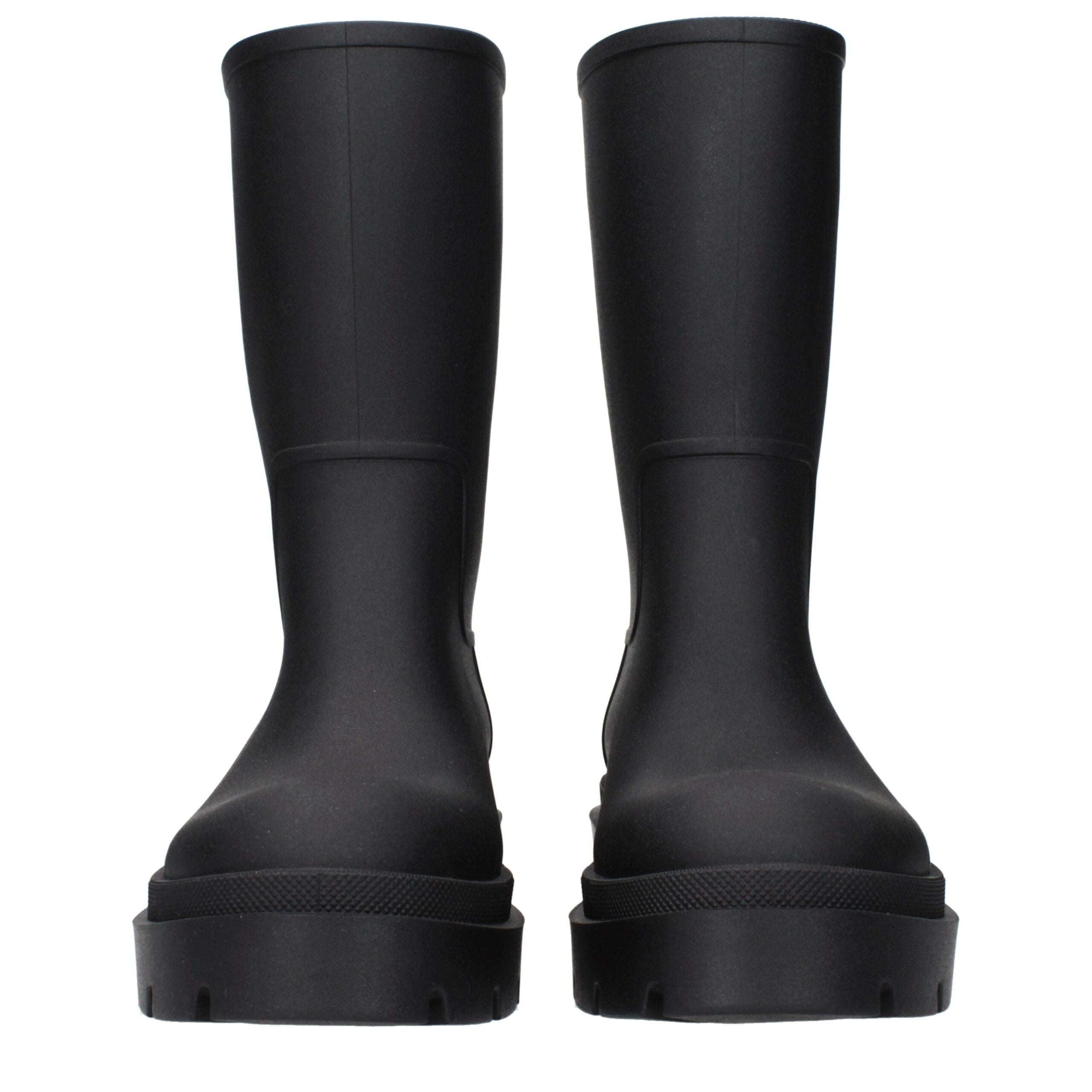Black Cotton Ankle Boots Off-White