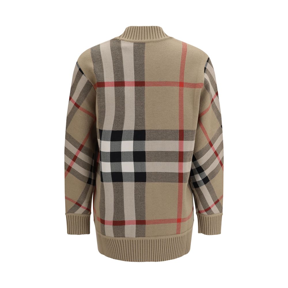 Beige Polyester Cardigan Burberry