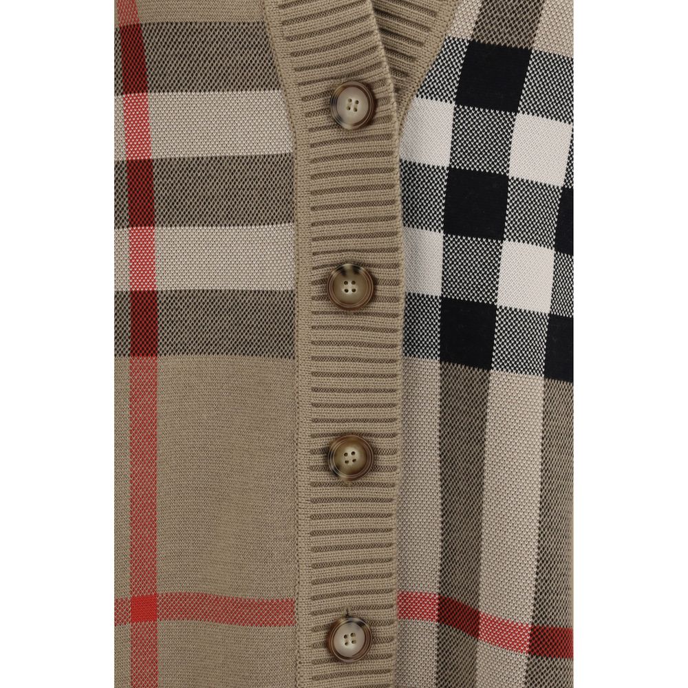 Beige Polyester Cardigan Burberry