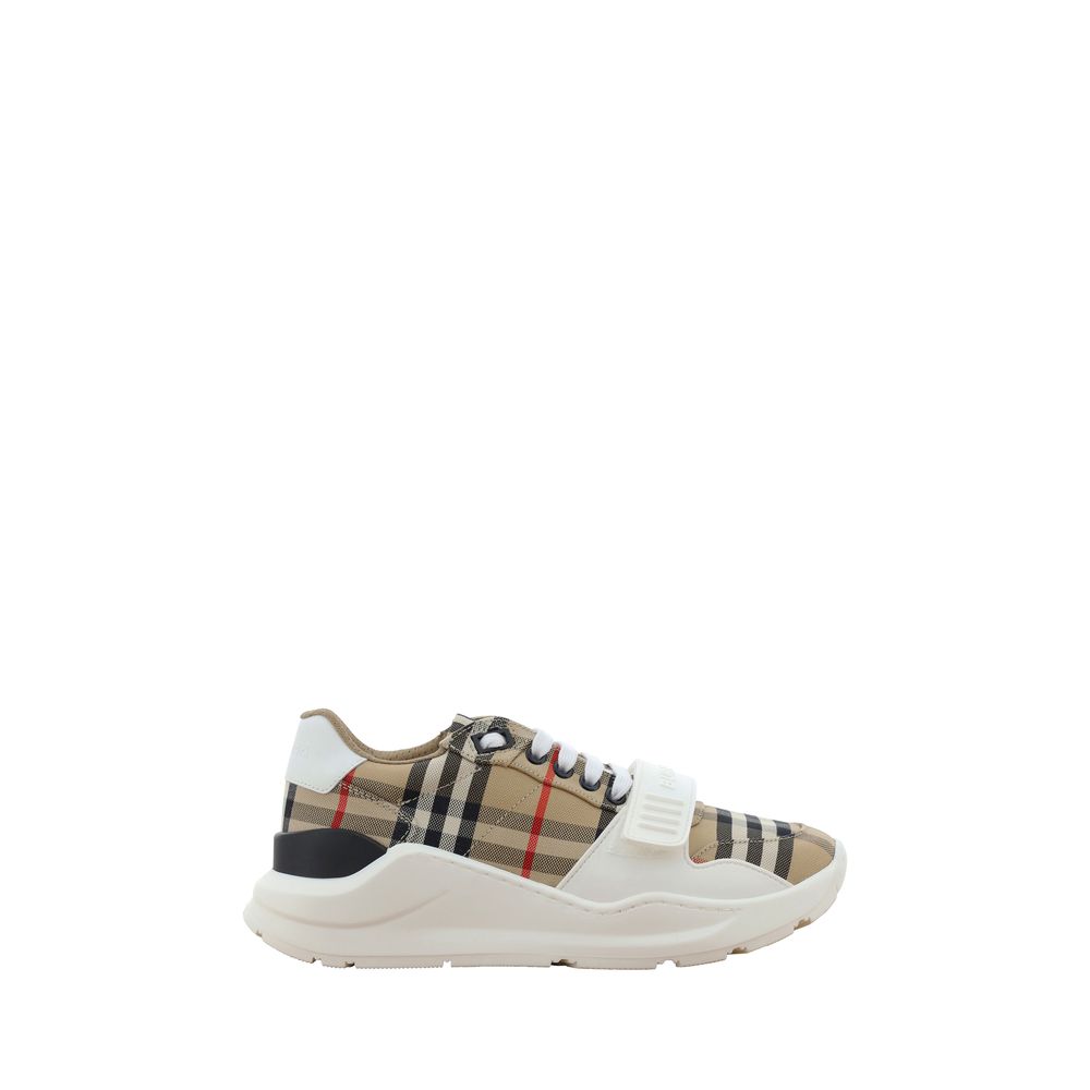Beige Cotton Athletic Sneakers Burberry