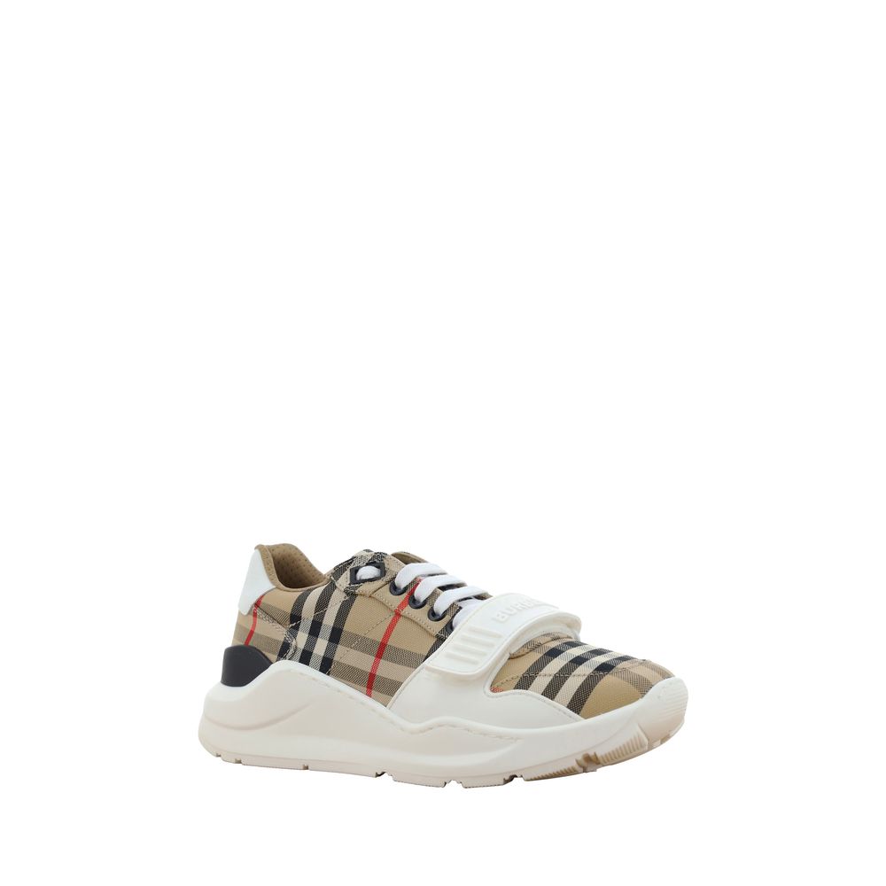 Beige Cotton Athletic Sneakers Burberry