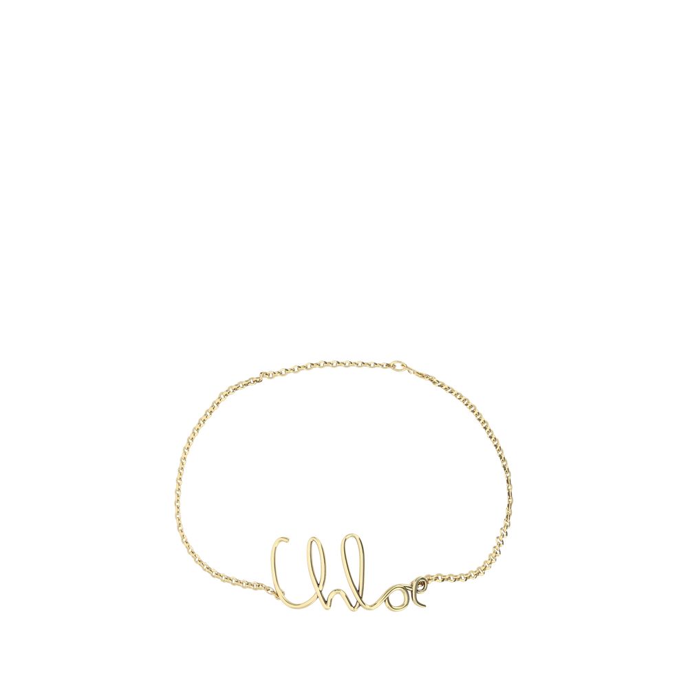 Gold Brass Thin Belt Chloé