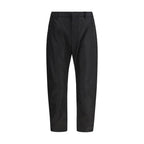 Black Recycled Polyamide Casual Pants Prada