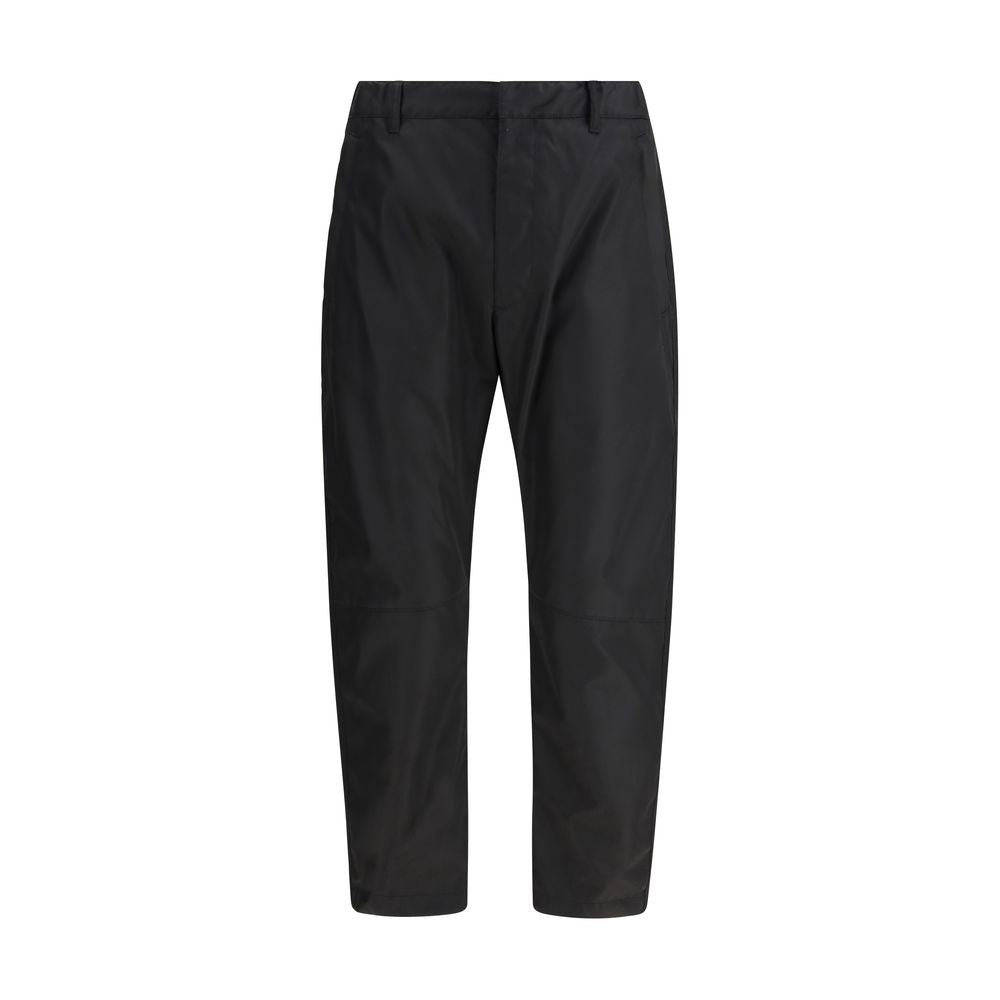 Black Recycled Polyamide Casual Pants Prada