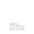 White Calf Leather Bos Taurus Platform Sneakers Prada