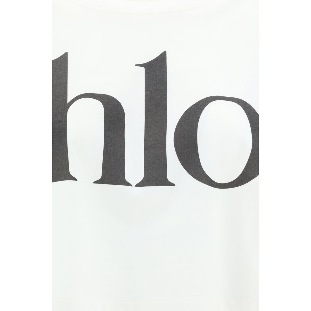 White Cotton T-Shirt Chloé