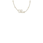 Gold Brass Necklace Chloé
