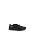 Black Calf Leather Bos Taurus Low Top Sneakers Burberry