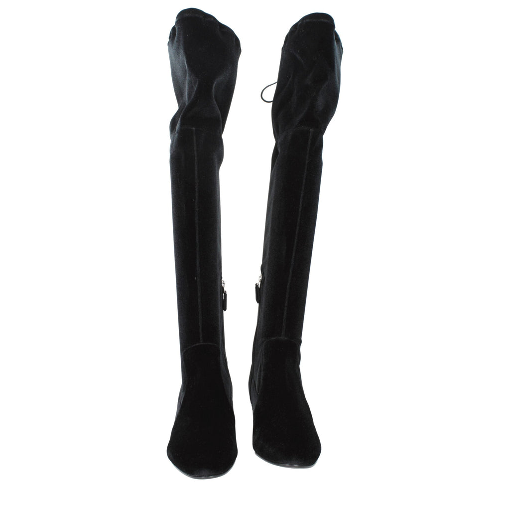 Black Velvet Over The Knee Prada