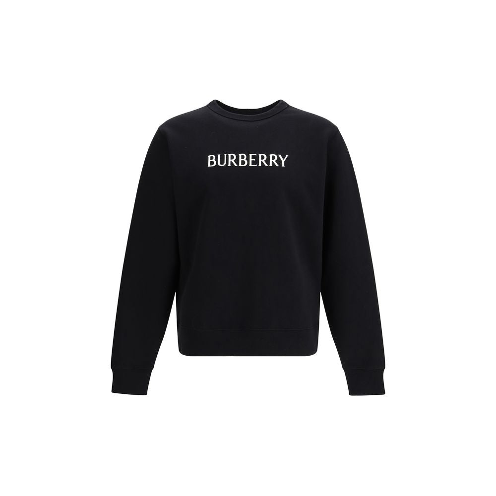 Black Cotton Sweatshirt Burberry