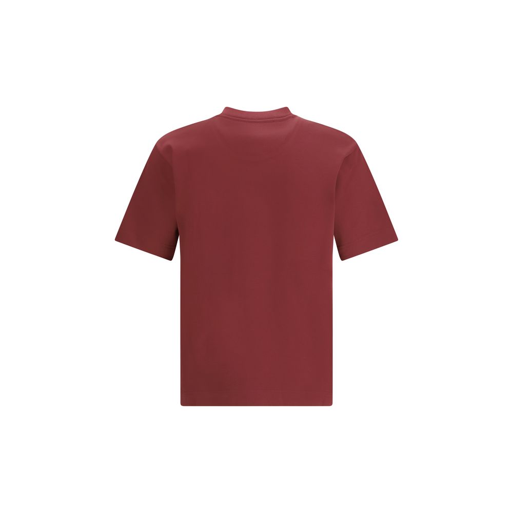 Bordeaux Cotton T-Shirt Fendi
