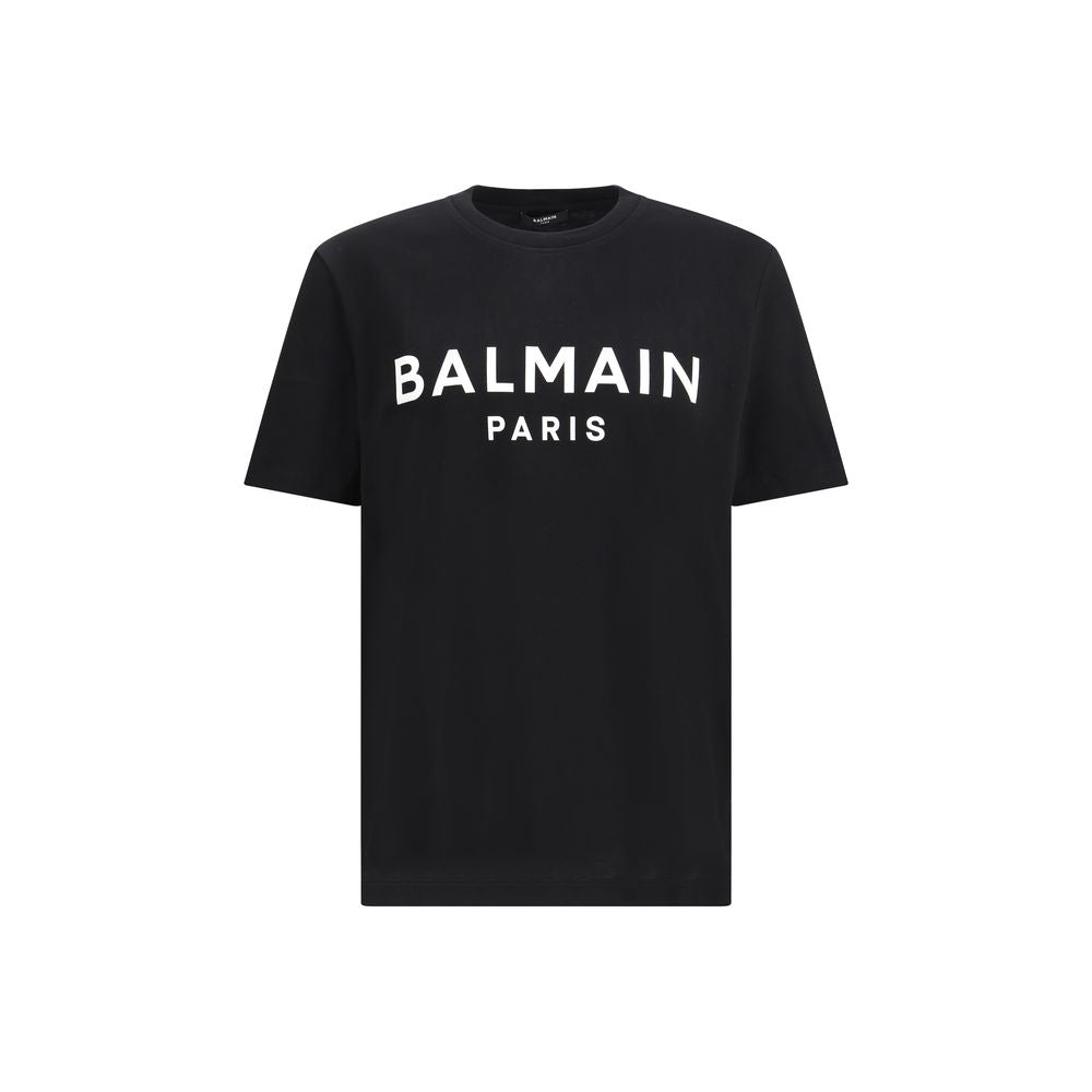 Black Cotton T-Shirt Balmain