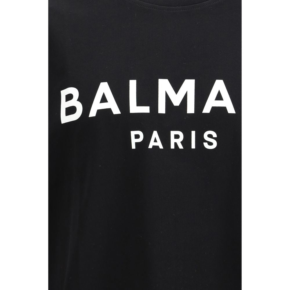 Black Cotton T-Shirt Balmain