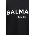 Black Cotton T-Shirt Balmain