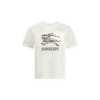 White Cotton T-Shirt Burberry