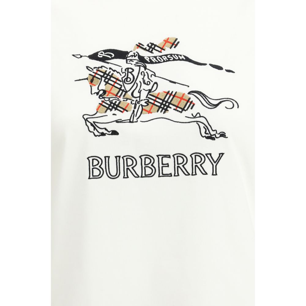 White Cotton T-Shirt Burberry