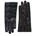 Black Leather Gloves Miu Miu