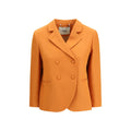 Orange Fleece Wool Blazer Fendi