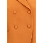 Orange Fleece Wool Blazer Fendi