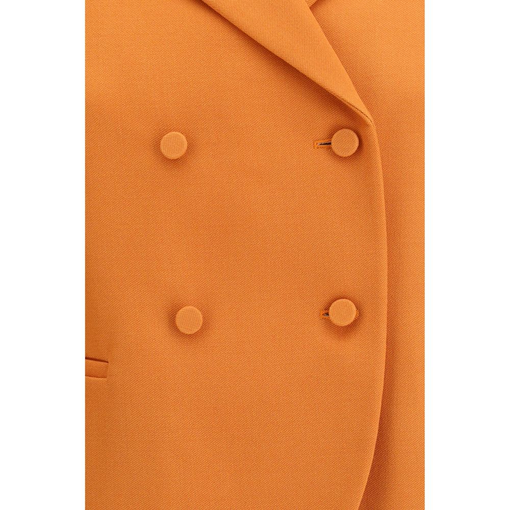 Orange Fleece Wool Blazer Fendi