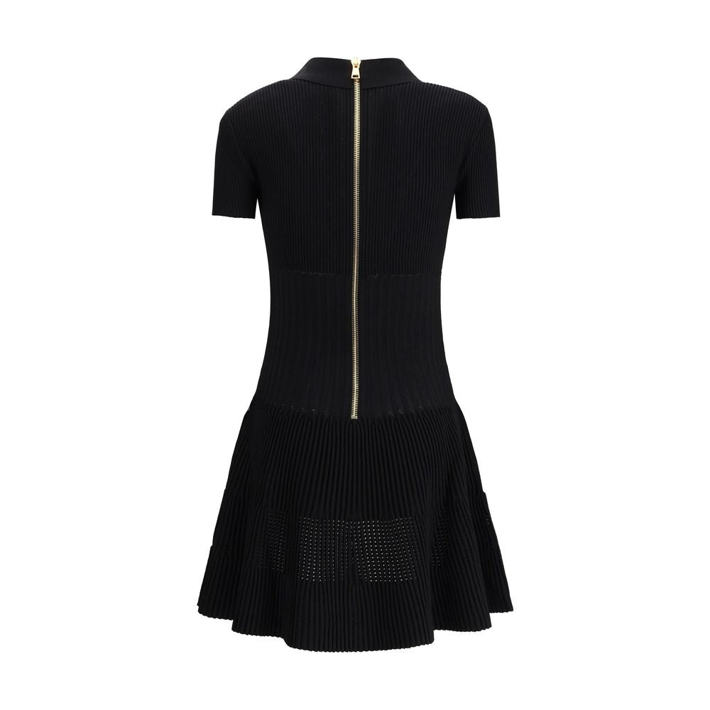 Black Viscose Casual Dress Balmain