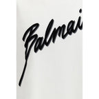 White Cotton T-Shirt Balmain