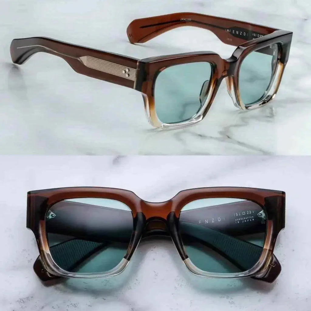 Jacques Marie Mage ENZO retro bold sunglasses new solid colorways ARI