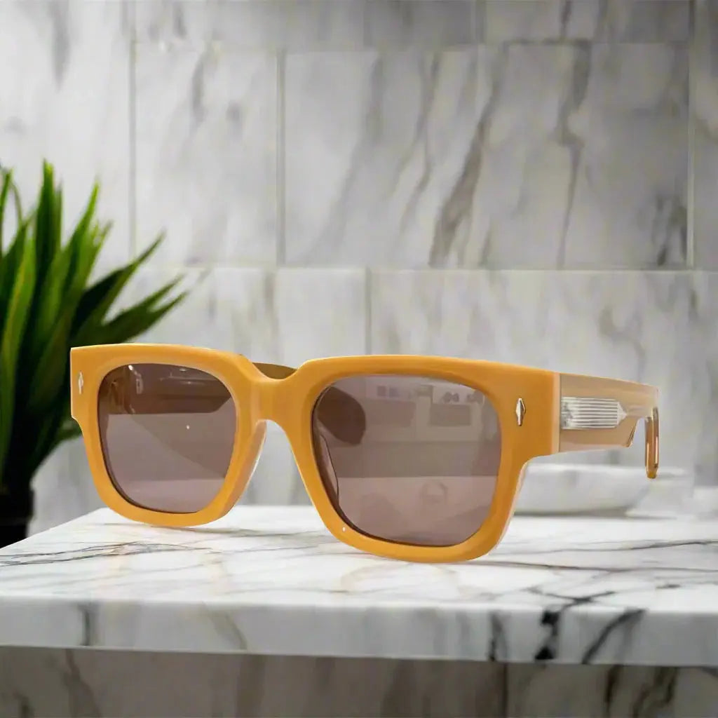 Jacques Marie Mage ENZO retro bold sunglasses new solid colorways ARI